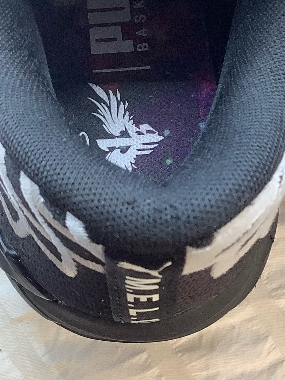 PUMA Lamelo Ball “Not From Here” 1 of 1 Youth Black White Basketball Sneakers - Picture 8 of 8